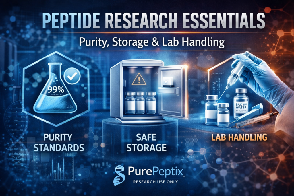 Research Peptides Explained: Purity, Storage & Lab Handling